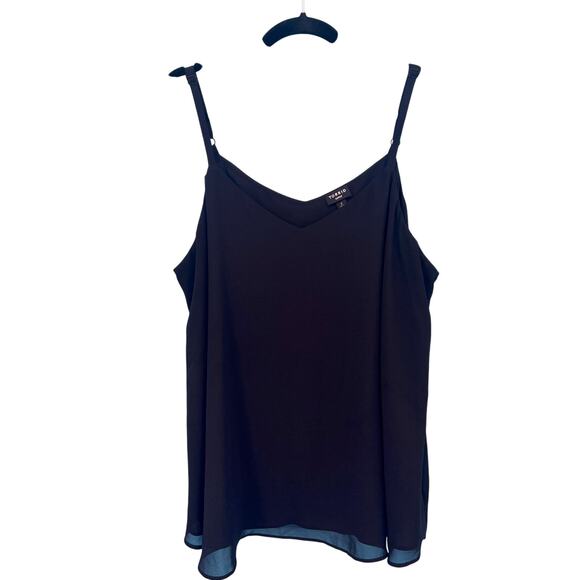 Torrid Sophie Flowy Black Tank Top Size 2 - Picture 1 of 8